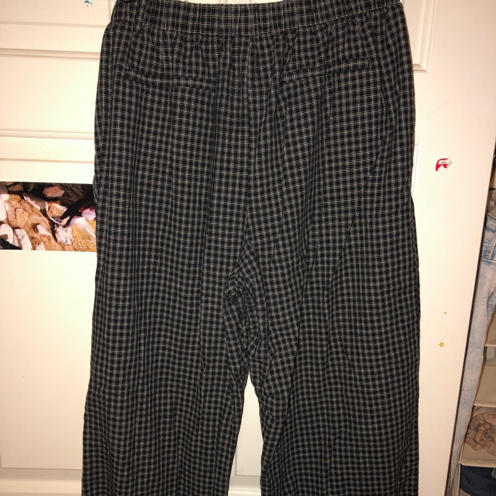 Plaid Black and white Pants